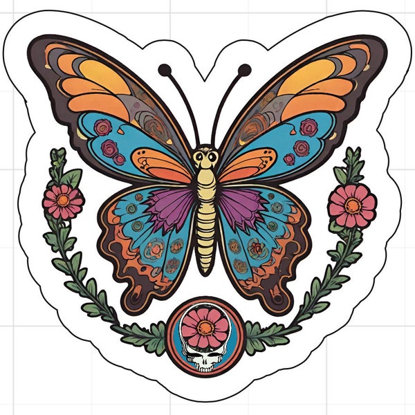 Grateful Dead Butterfly Sticker