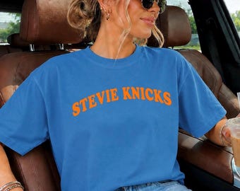 Camiseta de Stevie Nicks, Stevie Knicks Taylor, divertida camiseta de baloncesto de Nueva York, regalo para aficionados a los deportes de Nueva York, camiseta para mujer para el día del partido, camiseta Comfort Colors