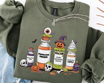 ER NURSE HALLOWEEN Sweatshirt, Nurse Practitioner Halloween Shirt, Spooky Nurse Halloween Sweater Gift, Emergency Nurse Sweatshirt Gift