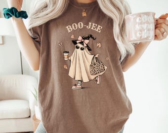 BOOJEE GHOST SHIRT, Boojee Shirt, Boojee Ghost, Boojee Halloween, Boojee Leopard Ghost Tshirt, Halloween Shirt For Women, Gift For Halloween