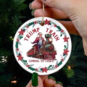 FUNNY TRUMP ORNAMENT, Trump Holiday Gift, Ornaments Trump, Christmas Trump