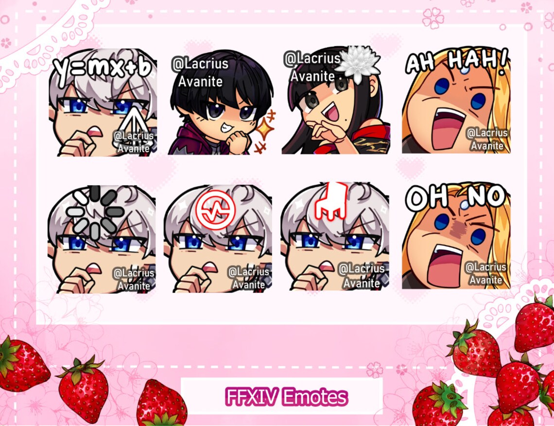 FFXIV Stormblood PNG Emotes - Etsy