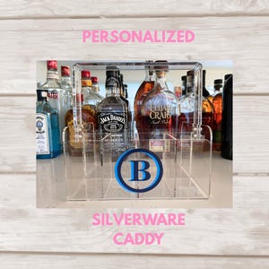 Personalized Acrylic Silverware Caddy