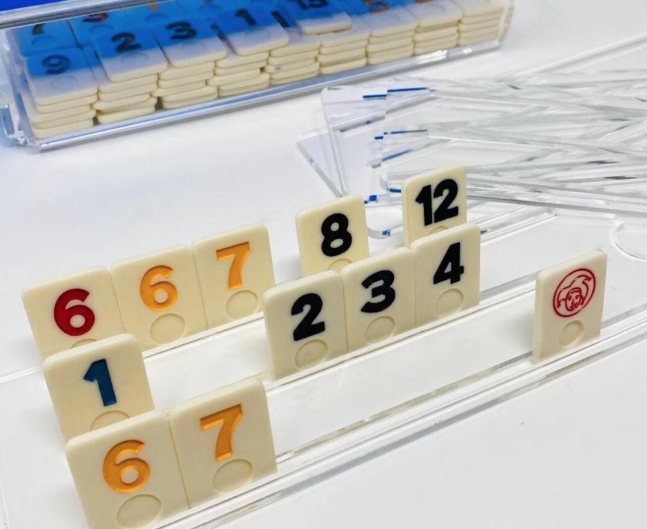 Pink Rummikub Personalized Acrylic Rummikub Game Set | Custom Family Game Night Gift ...