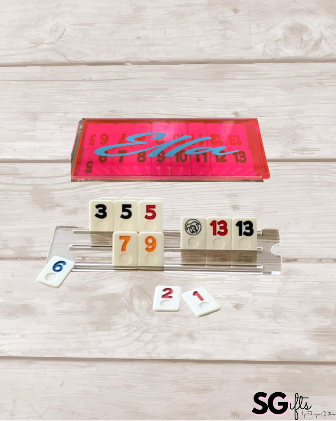 Pink Rummikub Board Game Gift | Personalized Rummikub Set / Pink - Etsy
