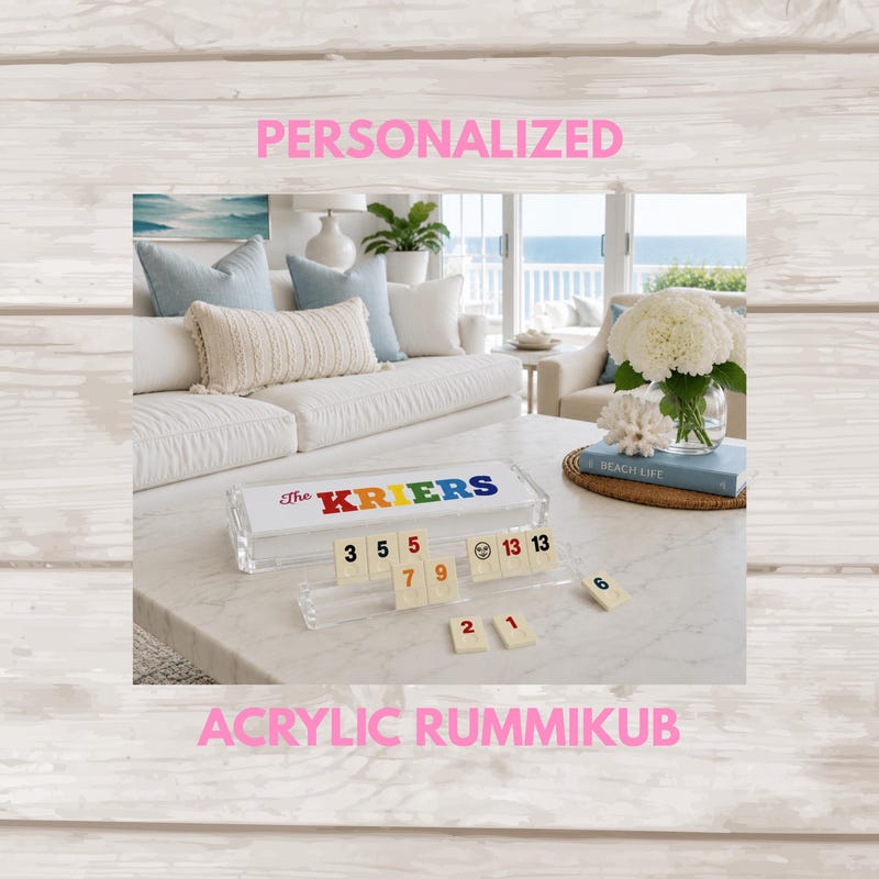 Lucite Rummikub Personalized Rummikub Sets - Etsy