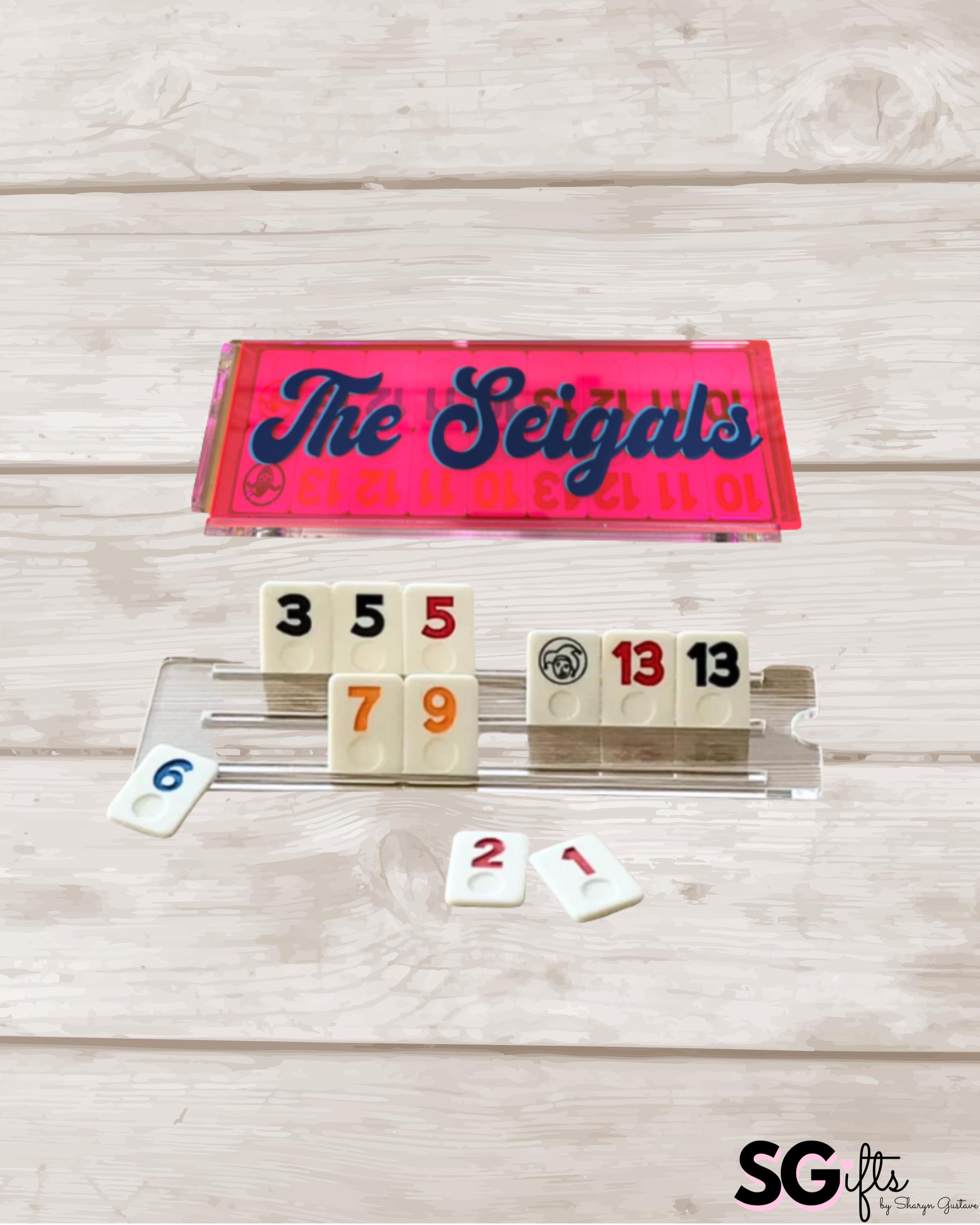 Personalized Acrylic Rummikub Game Set | Custom Family Game Night Gift ...