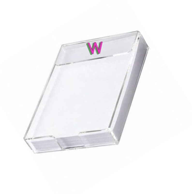 Personalized Acrylic Memo Holder paper Included Etsy
