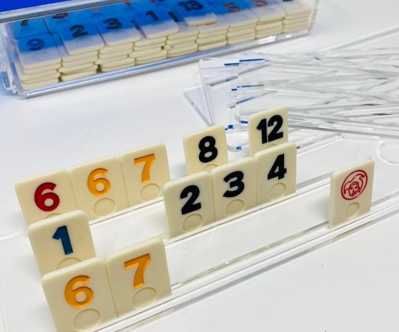Personalized Luxury Acrylic Rummikub Set - Custom Name Opaque White Lid ...