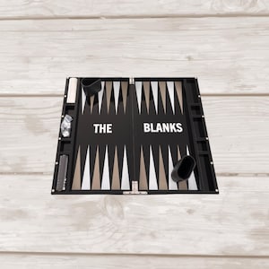 Fathers Day Gift/ Personalized Acrylic Backgammon Set/ Modern Board Game