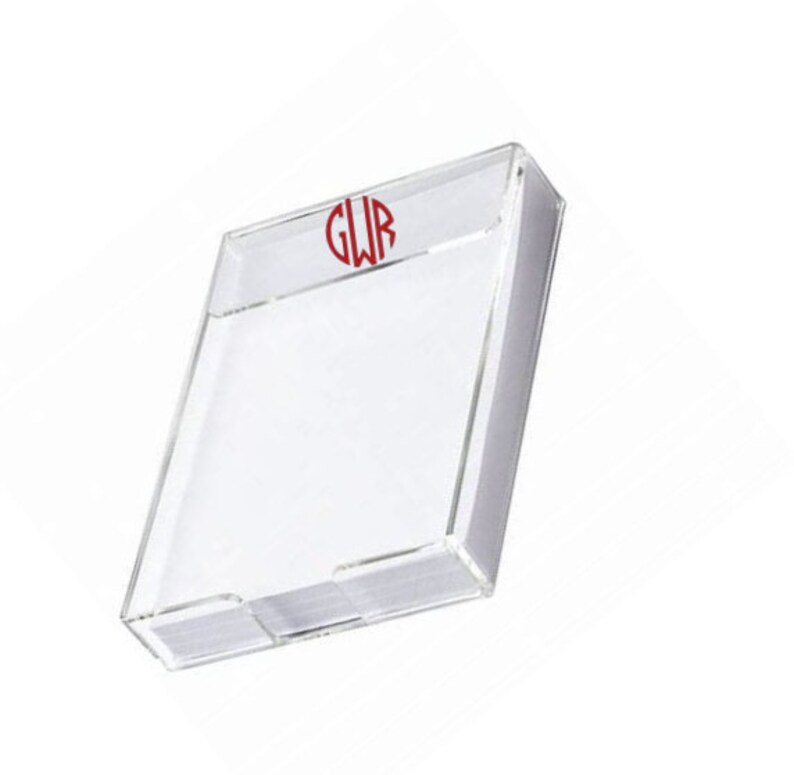 Personalized Acrylic Memo Holder paper Included Etsy