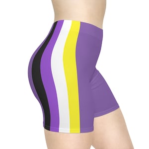 Icke-binära Pride Flag Cykelshorts