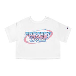 Protect Trans Leben - Original Design Logo Cropped T-Shirt