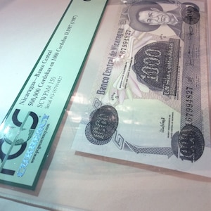 Rare PCGS Error Two Denominations Printed On Same Note- 500,000 on top of 1,000- Phenomenal Printing Error Note