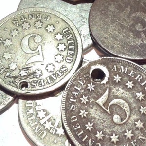 The First United States Nickel Ever Minted- One (1) Scarce Early 1866 to 1883 Shield Nickel