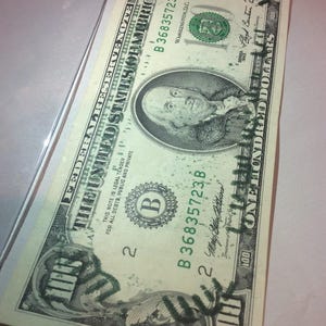 One Of A Kind Back Design on Front Of Note- Old 1993 Hundred 100 Dollars ~ Major Full Dark Green Overinked Printing Error Currency