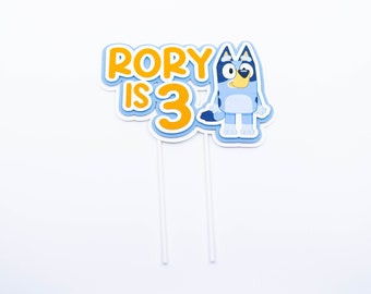 Bluey Cake Topper Bluey Birthday Bluey Topper 3D Cake Topper