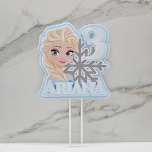 Frozen Elsa Cake Topper Elsa Birthday Elsa Topper 3D Cake Topper