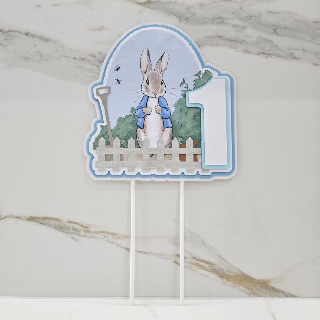 Peter Rabbit Cake Topper Peter Rabbit Birthday Peter Rabbit Topper 3D ...