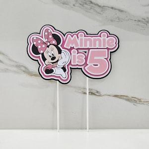 Minnie Mouse Cake Topper Minnie Mouse Birthday Minnie Mouse Topper 3D Cake Topper