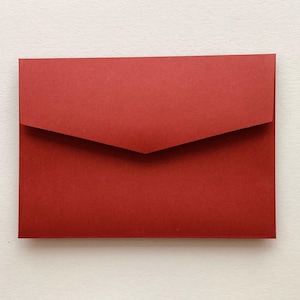 ENVELOPES // ROUGE RED // Invitations. Announcements.Wedding.SavetheDates. C6 C5 130x190 5x7. Blank Envelopes. Various Colours. DiyBride