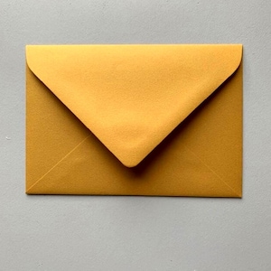 ENVELOPES // MUSTARD // Invitations. Announcements.Wedding. SavetheDates. C6 C5 130x190 5x7 DL. Blank Envelopes. Various Colours. Diy Bride