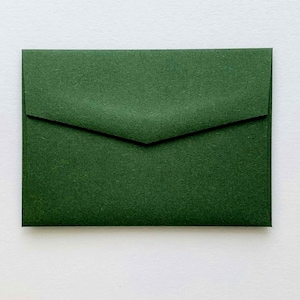 ENVELOPES // FOREST GREEN // Invitations. Announcements.Wedding. SavetheDates. C6 C5 130x190 5x7 . Blank Envelopes. Diy Bride