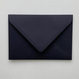 ENVELOPES // BLACK // Invitations. Announcements.Wedding. SavetheDates. C6 C5 130x190 5x7 DL. Blank Envelopes. Various Colours. Diy Bride