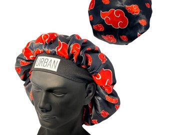 Premium Hair Bonnet for Men Satin Silk, Curly Hair & Dreadlocks Sleeping Cap