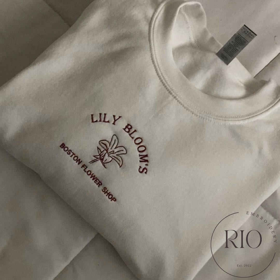 It Ends With Us, Lily Bloom's Floral Shop Embroidered Crewneck