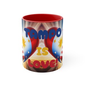 Taza de café filipino americano: Tampo es amor, fusión cultural