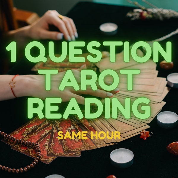 Bruja psíquica leyendo la misma hora 1 pregunta, lectura de tarot de una pregunta, lectura personalizada, lectura psíquica, lectura de tarot