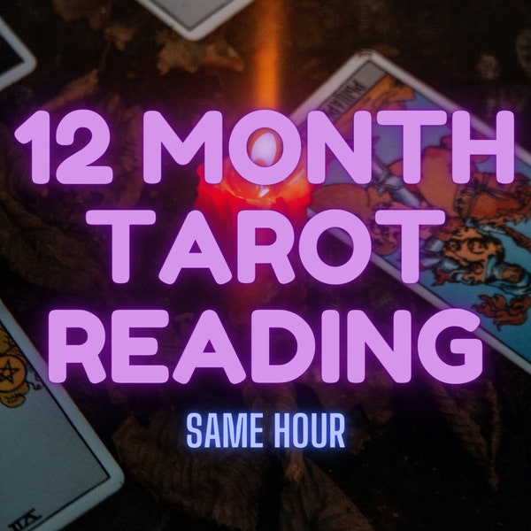 12 Month Tarot Reading, Psychic Witch Reading, Love Reading, Career Reading, Future Reading, Psychic Reading, Future Predictions, Same Hour