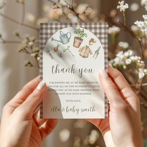 Farmers Market Baby Shower Thank You Card (Digital Download)