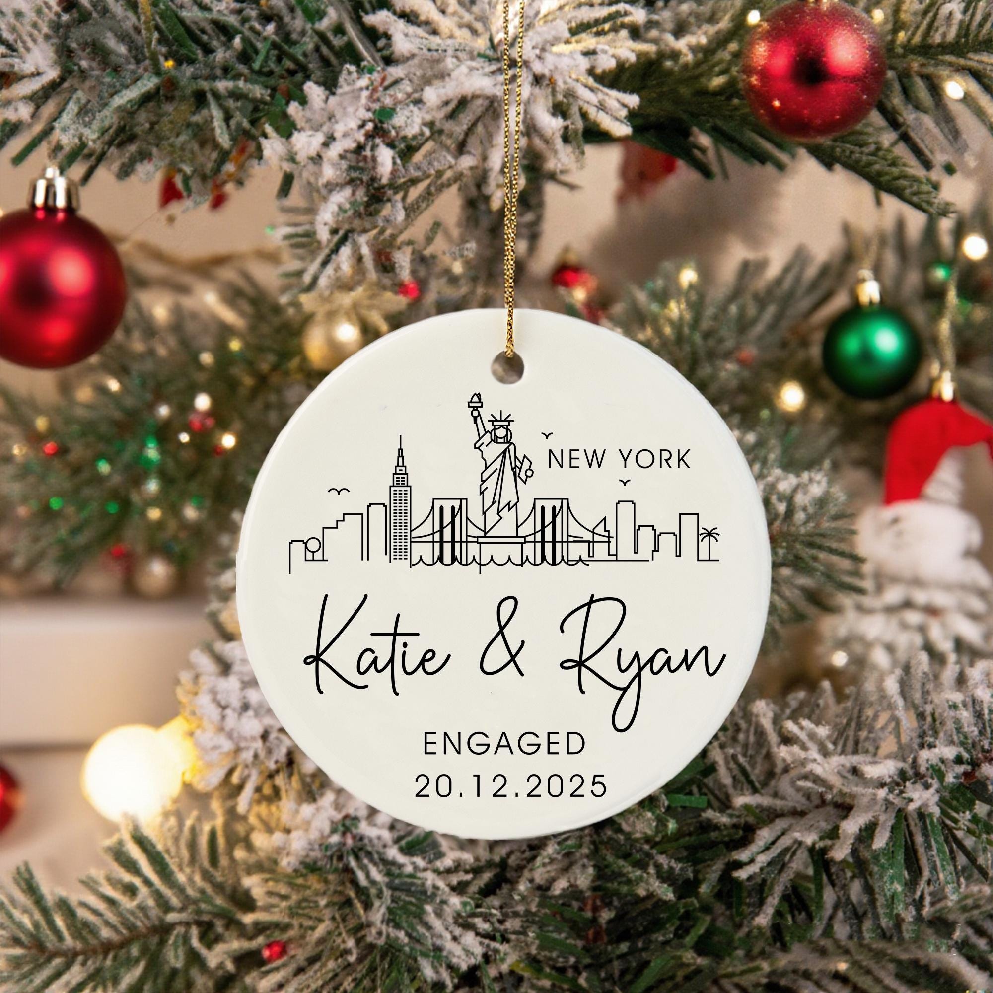 Ceramic christmas baubles new york - Etsy 日本