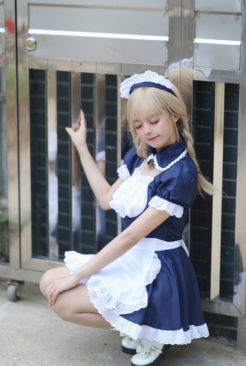 Original Akihabara Japanese Cute Maid Costume Classic Maid Costume ...