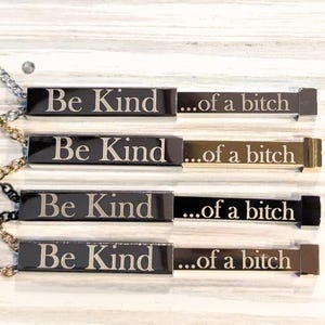 Be kind necklace sarcastic gift matching best friend gift funny mothers day bachelorette gift sister gift divorce celebration gift idea girl