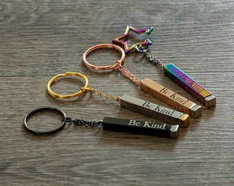 Be Art Schlüsselanhänger sarkastisches Geschenk passende beste Freundin Geschenk Brautjungfer Geschenkidee für Nichte Geschenkidee lustige Lehrer Geschenkidee