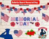 Memorial Day Bulletin Board Kit: Classroom Decor (Digital Download)