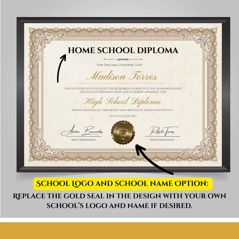 Printable Homeschool Diploma With - Il 794xN.6063436277 Trcx 