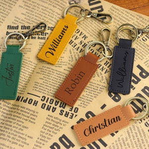 Custom Leather Key Chain, Anniversary Gift, Custom Coordinate Key Chain, Men's Gift, Leather Key Chain, Best Man Gift,Father's Day gift.