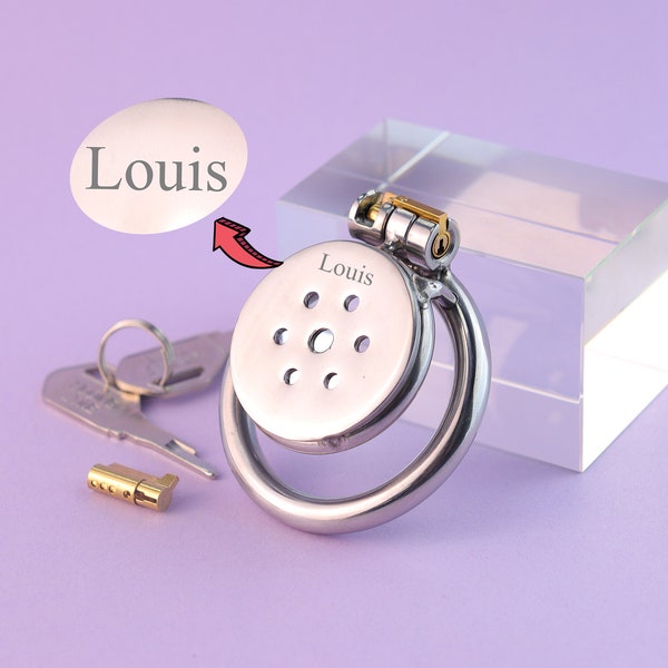 Custom metal chastity lock,Custom chastity lock,Chastity lock against escape,Metal chastity lock,Personalized chastity lock.