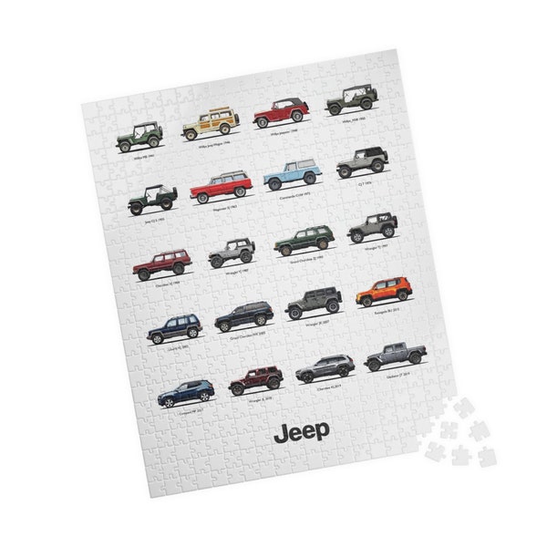 Jeep Series jigsaw puzzle, classic Jeep Series poster, special gift, puzzle to poster, room decoration, family game