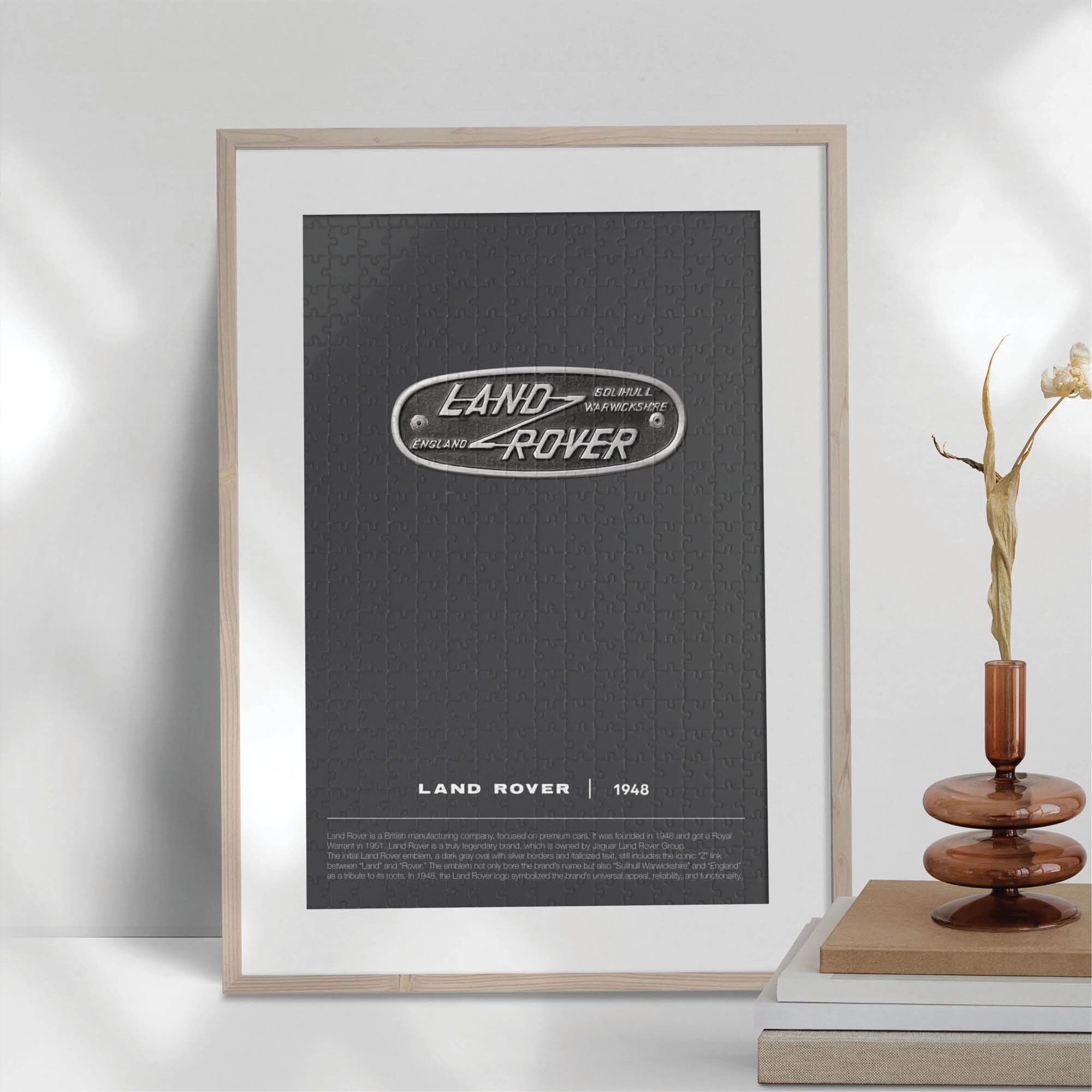 Land Rover Logo 1948 Jigsaw Puzzle, Classic Land Rover Car, Range Rover ...