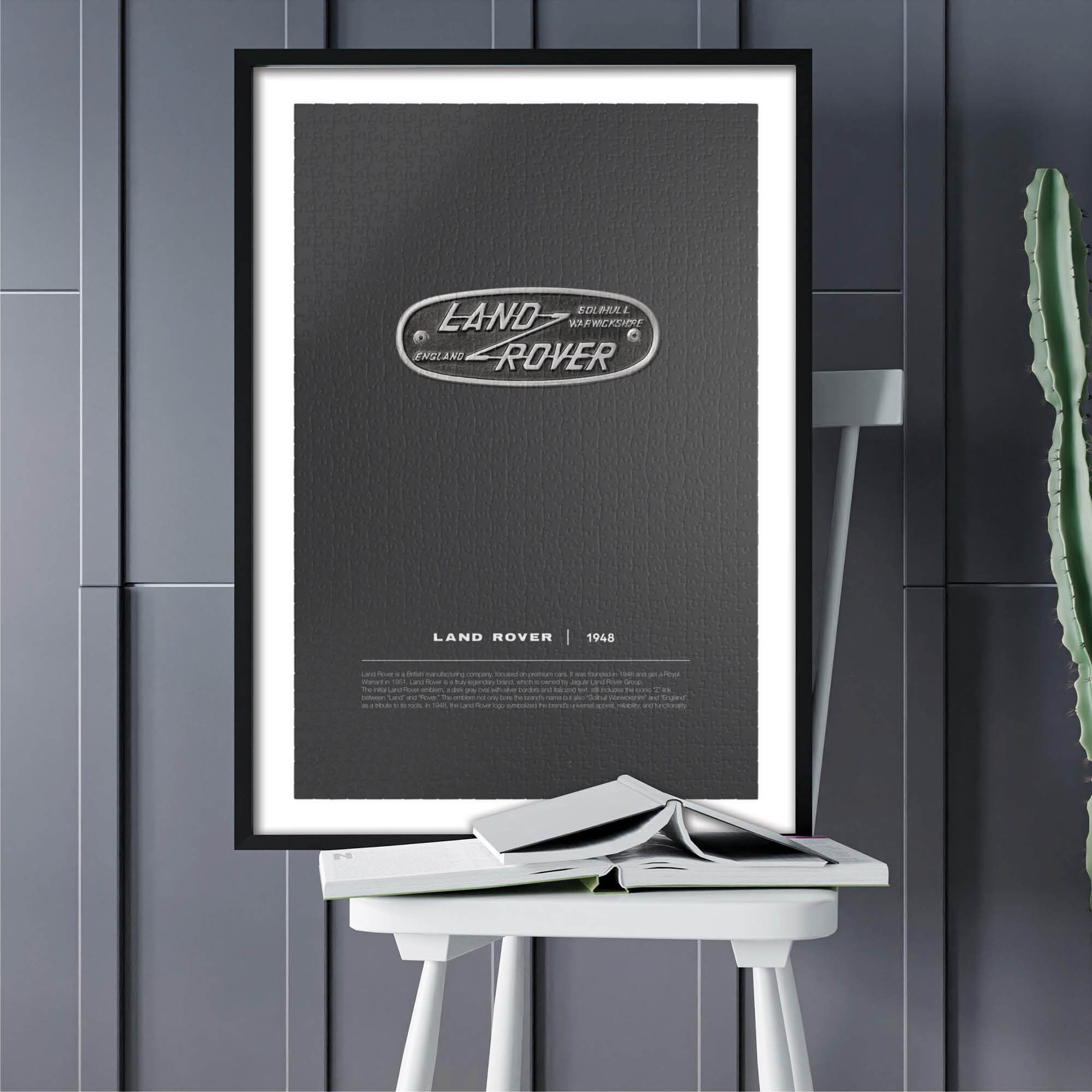 Land Rover Logo 1948 Jigsaw Puzzle, Classic Land Rover Car, Range Rover ...