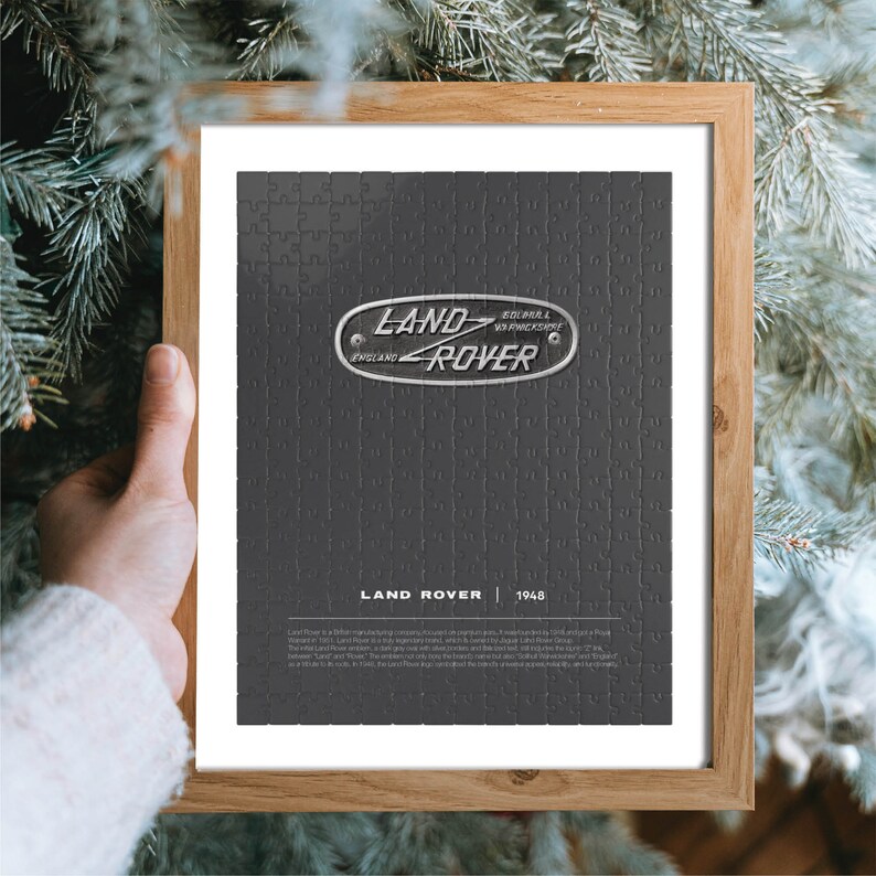 Land Rover Logo 1948 Jigsaw Puzzle, Classic Land Rover Car, Range Rover