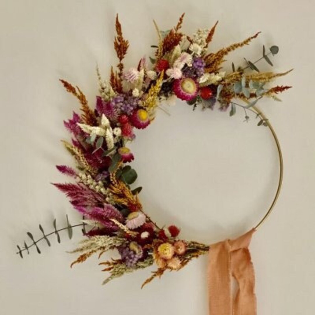 DIY Dried Flower Wreath Kit Etsy