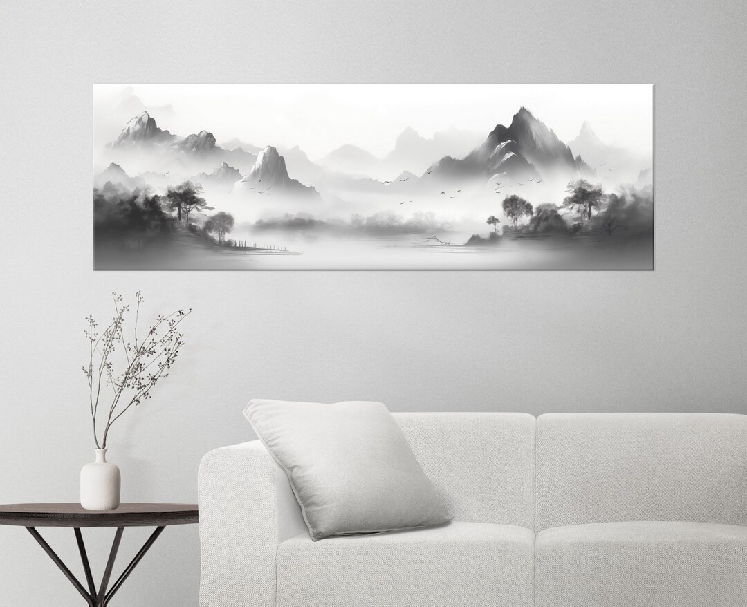 Japanese Canvas Wall Art Landscape Painting Decor Japanese Canvas ...