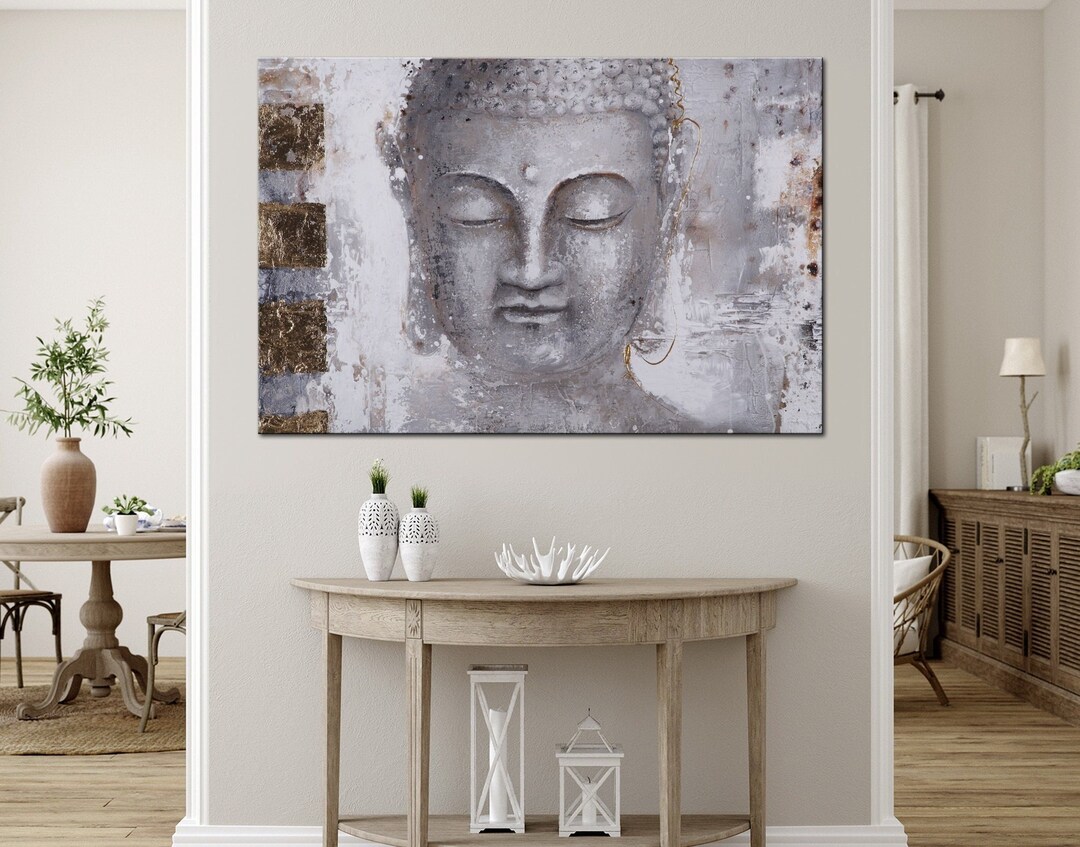 Buddha Canvas Wall Art Modern Asian Decor Yoga Gifts Spiritual Wall Art ...
