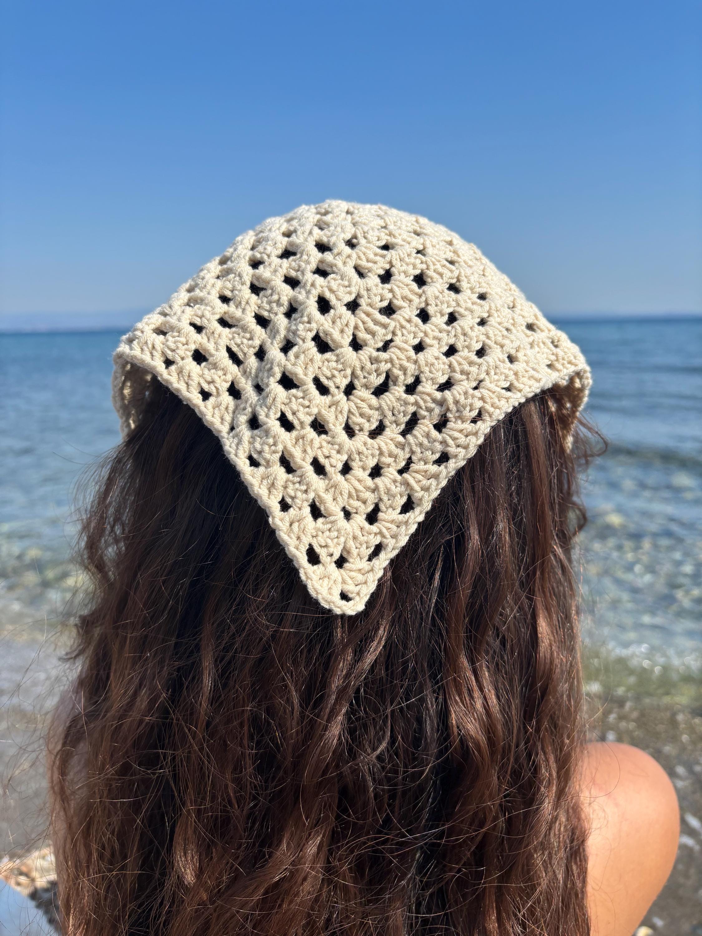 38 Head Scarf Crochet Patterns for Bandanas, Kerchiefs, and Stylish Wraps 14 Crochet Triangle Bandana File Granny Headscarf